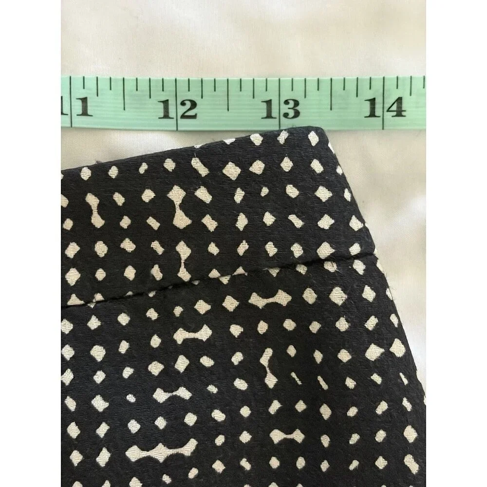 Tory Burch Black/Beige Women’s Wool/Silk Blend Short Length Skirt Size 4